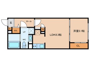 エスリードコート今池の物件間取画像